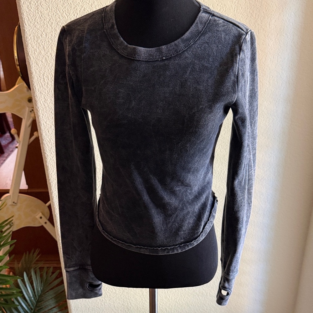 FP Movement by Free People Charcoal Long Sleeve Tee